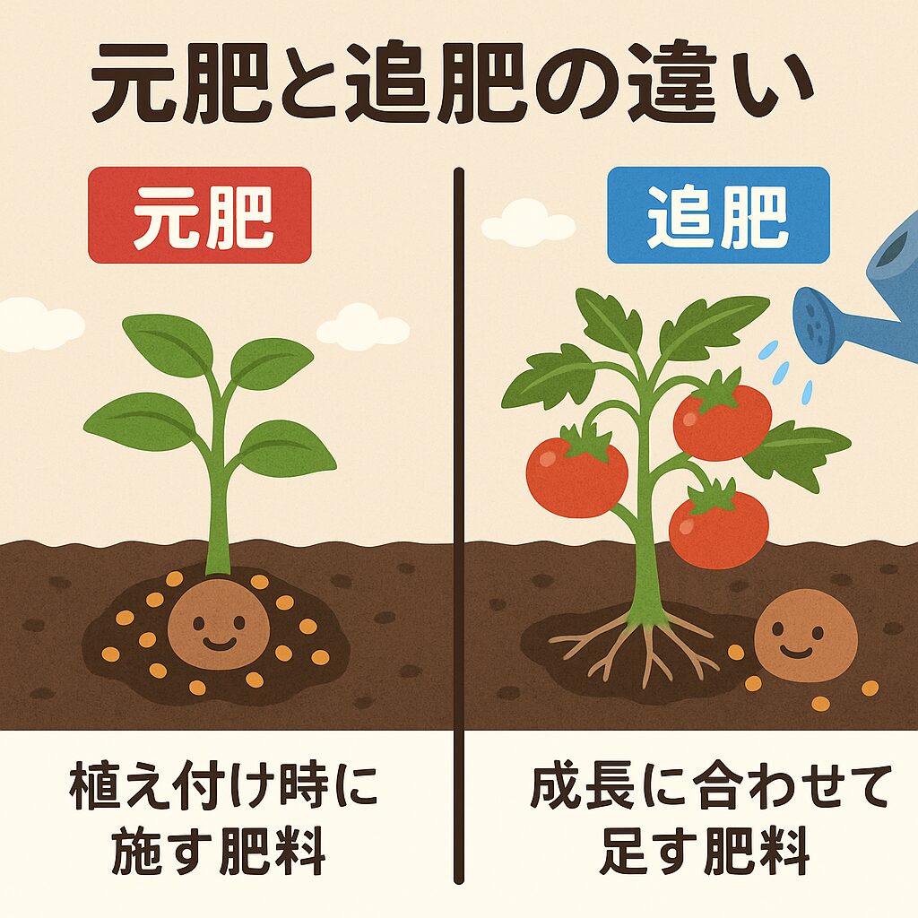 同じ肥料だけど、タイミングで呼び方が違います