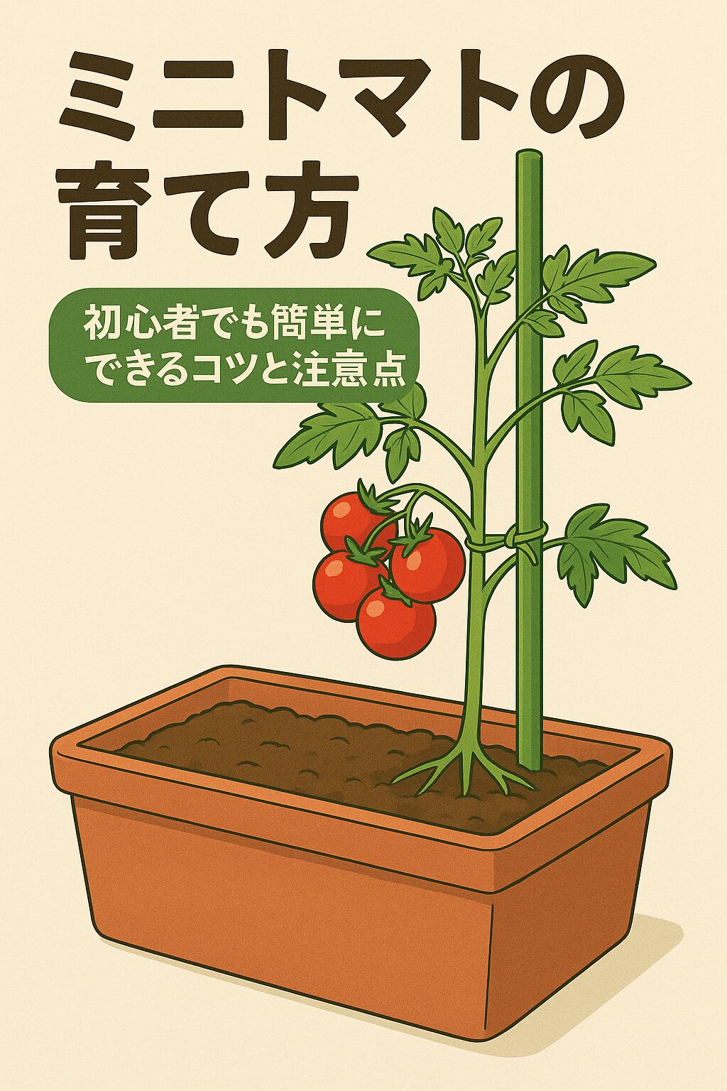 ミニトマトの育て方｜初心者でも簡単にできるコツと注意点